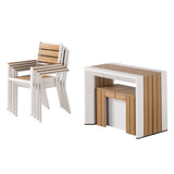 Transformer Table Extendable Outdoor Patio Dining Set