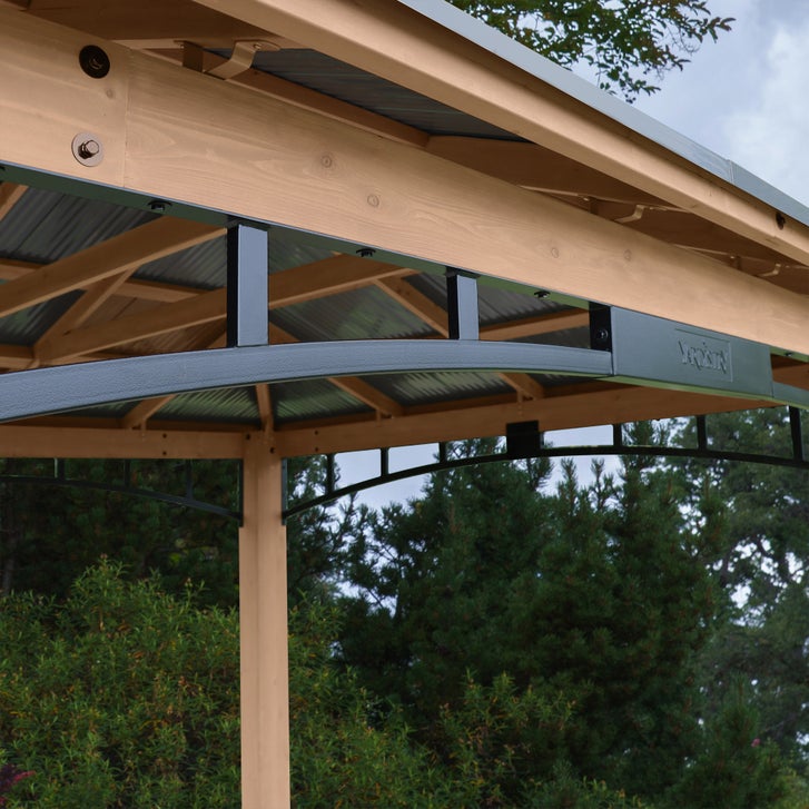 Yardistry Gazebo 12 ft. × 14 ft. with Aluminum Roof