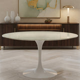 Orchid Round Solid Quartz Dining Table, 111.8 cm (44 in.) diameter