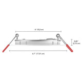 Globe Electric 3 CCT Integrated Slim Recessed Light Kit, 12-pack