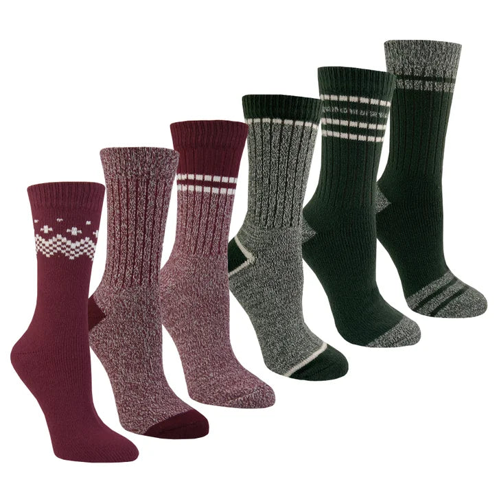 Roots Women’s Cozy Crew Sock, 6-Pairs