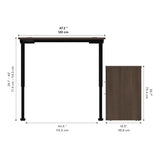Bestar Upstand 2-piece L-shaped Workstation with Height Adjustable Desk