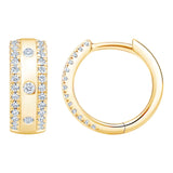 Round Brilliant Diamond Hoop Earrings (0.40 ctw)