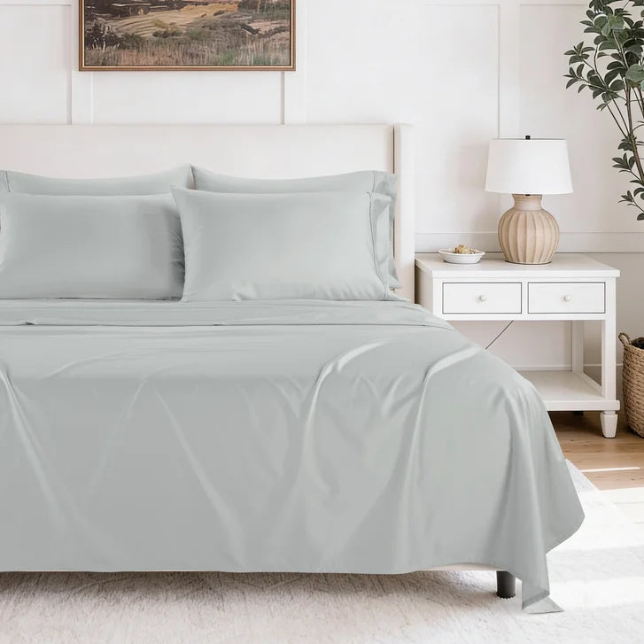 Hotel Signature Cotton Sateen Sheet Set, 6-piece