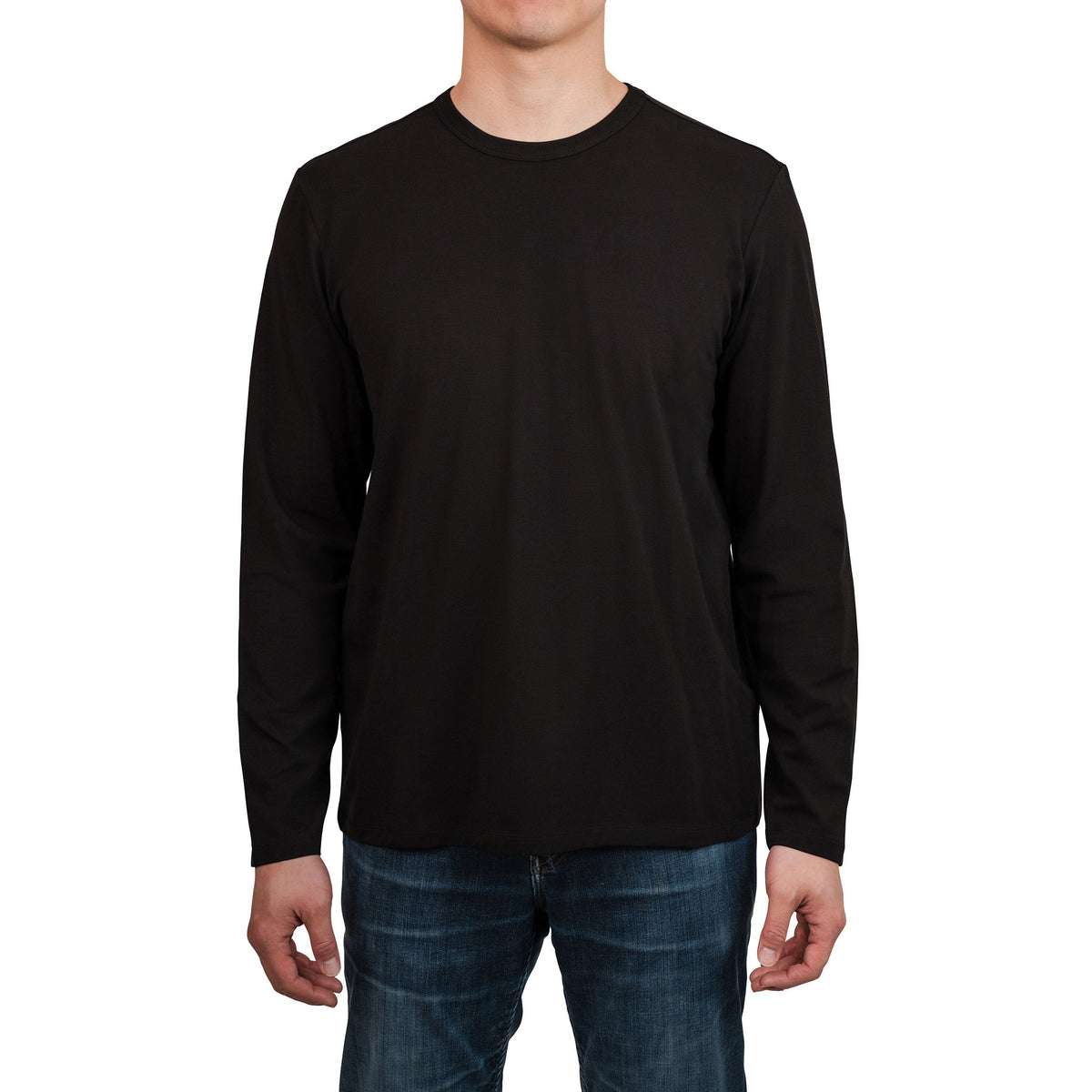 Rough Dress Men's Long Sleeve T-Shirt – Supima Cotton Crewneck