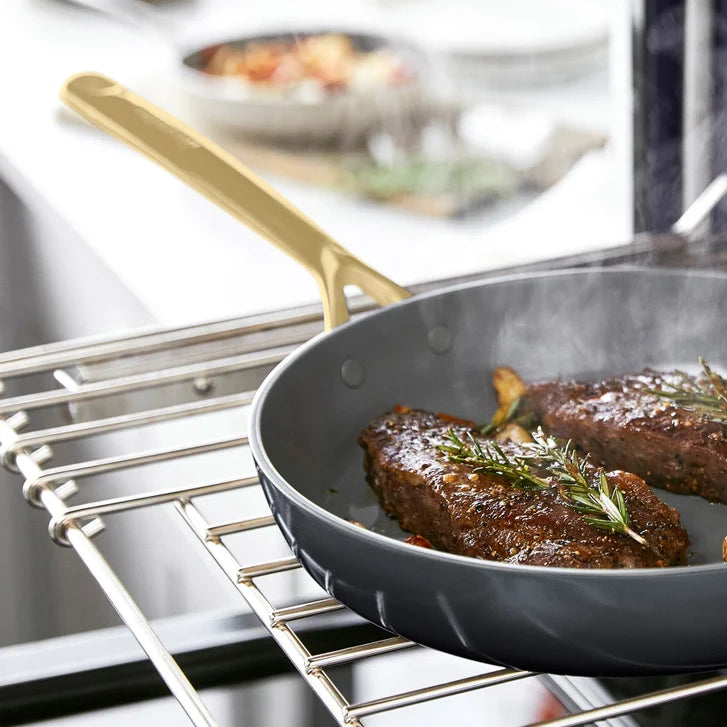 GreenPan GP5 Ceramic Non-Stick Cookware set with Gold Handles, 15-pieces