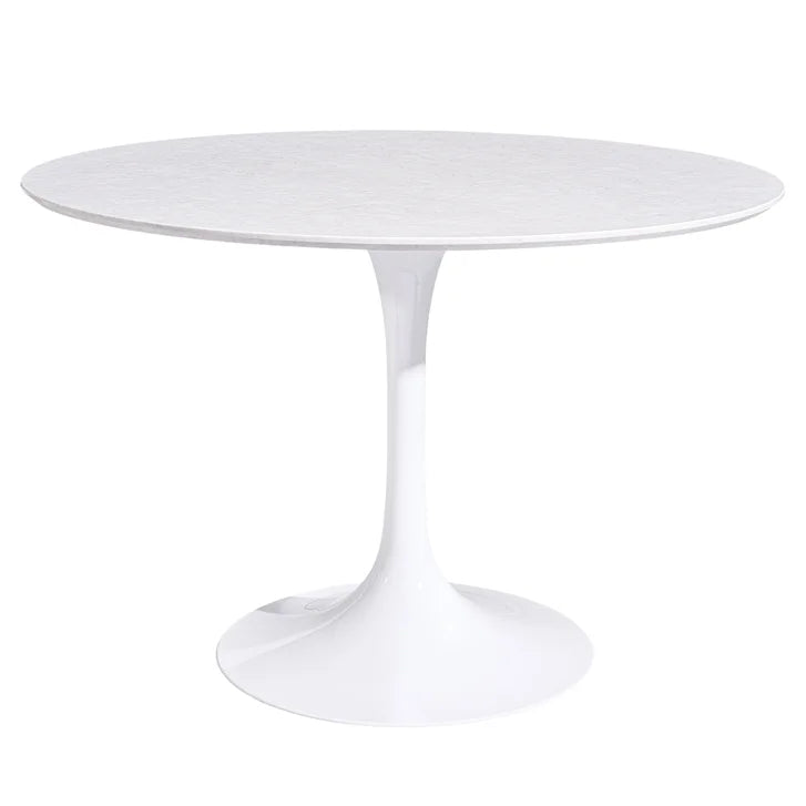 Orchid Round Solid Quartz Dining Table, 111.8 cm (44 in.) diameter