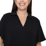 Tahari Women's Short-Sleeve Tiered Dress