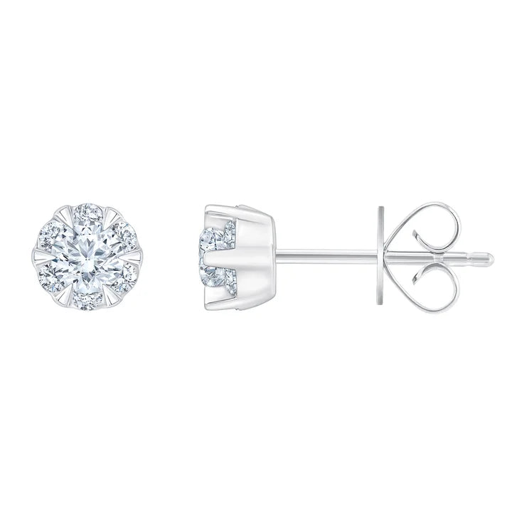 Round Brilliant Diamond Stud Earrings (0.50 ctw)