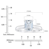 2.03 ct Emerald Cut, Clarity VVS1, Colour D, Diamond Solitaire Ring