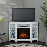 Real Flame Lynette 129.5 cm (51 in.) Media Corner Fireplace