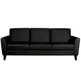 Riviera Contemporary Top Grain Leather Sofa