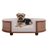 The Gracie Rattan Pet Bed