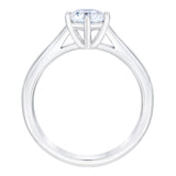 1.07 ct Round Brilliant Cut, Clarity VS1, Colour F, Diamond Solitaire Ring
