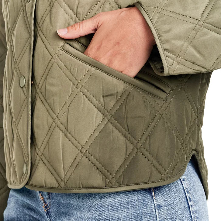 Weatherproof Women's Collarless Quilted Jacket