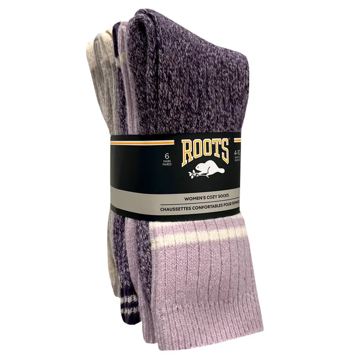 Roots Women’s Cozy Crew Sock, 6-Pairs
