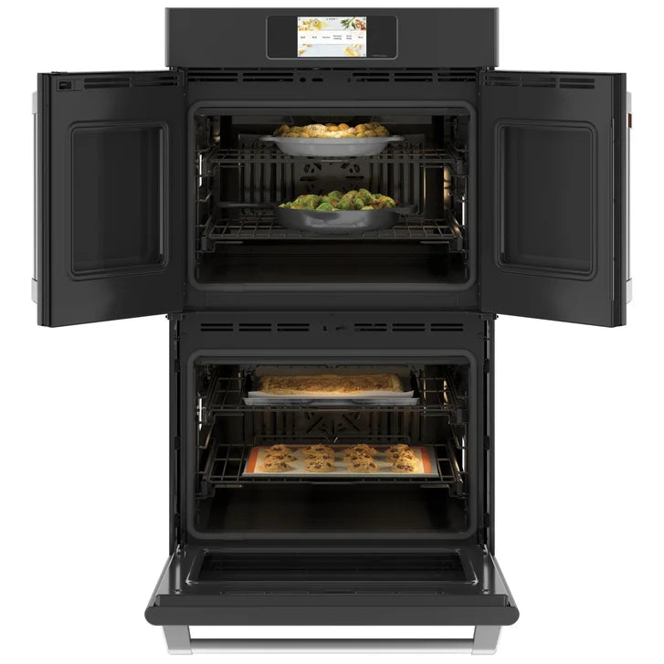 Café 30 in. 10 cu ft. Electric French-Door Double Wall Oven with True European Convection