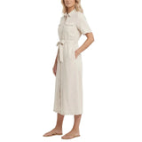Simon Chang Women's Belted Midi Dress