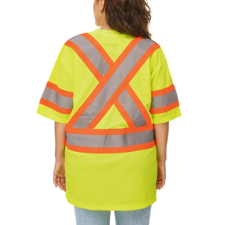 Holmes Workwear High-Visibility Short Sleeve T-Shirt, 3-pack
