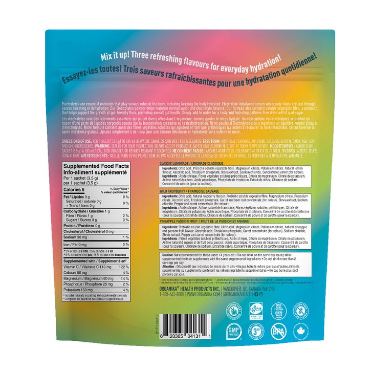 Organika Electrolyte Sachets, 3.5g x 45