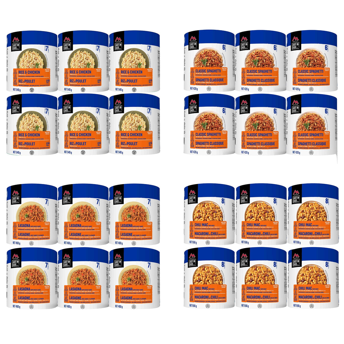 Mountain House 4 Week Food Supply Cans