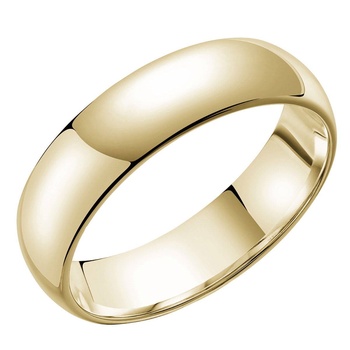 Yellow Gold Men's Wedding Band