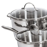 Lagostina Cucina Mia Stainless Steel Cookware Set, 12-pieces