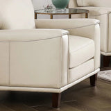 Prospera Home Jensen Top-grain Leather Sofa and 2 Chairs