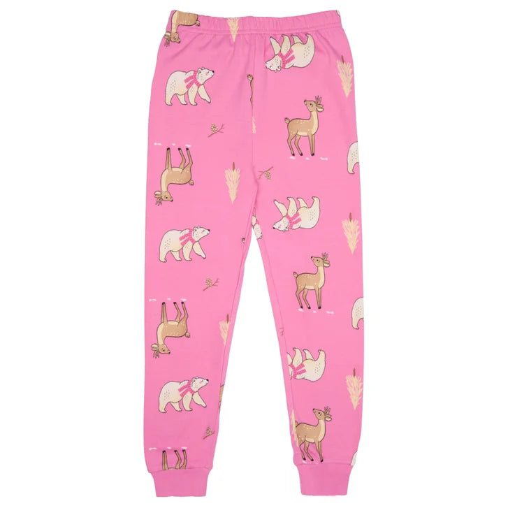 Pekkle Kids Organic Cotton 4-piece Pajama Set