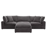 Aiden & Ivy Sereen 4-piece Modular Sofa with Ottoman
