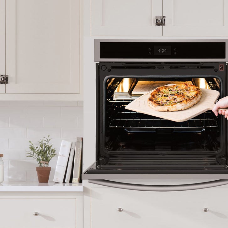 Frigidaire Gallery 30 in. 5.3 cu ft. Stainless Steel Electric Single Wall Oven with Stone-Baked Pizza Mode