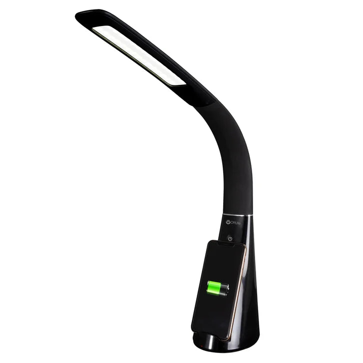 OttLite Wireless Charging LED Lamp with Phone Stand