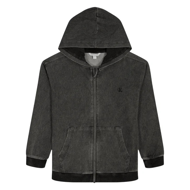 Calvin Klein Kids' Denim Zip Hoodie