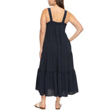 Black Bow Women's Tiered Maxi Dress