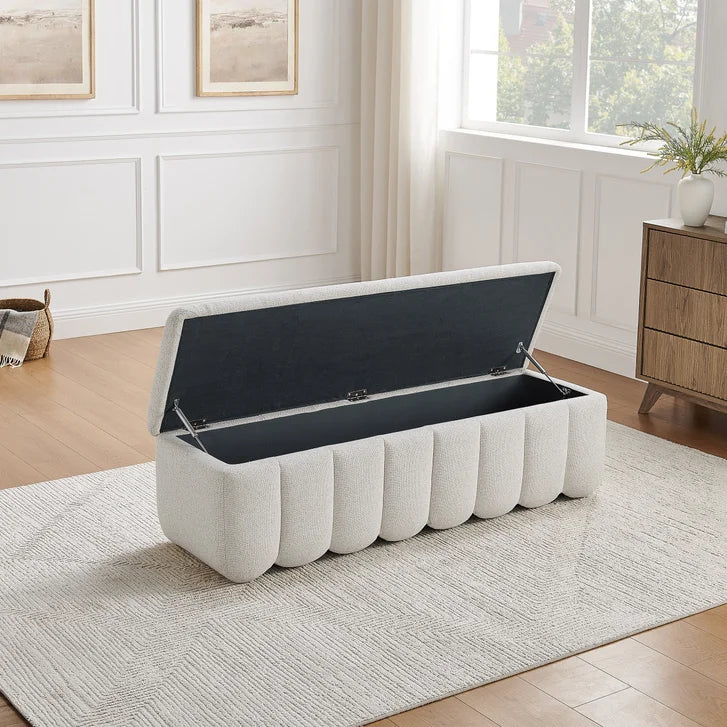 Aiden & Ivy Furniture – Fabric Storage Ottoman