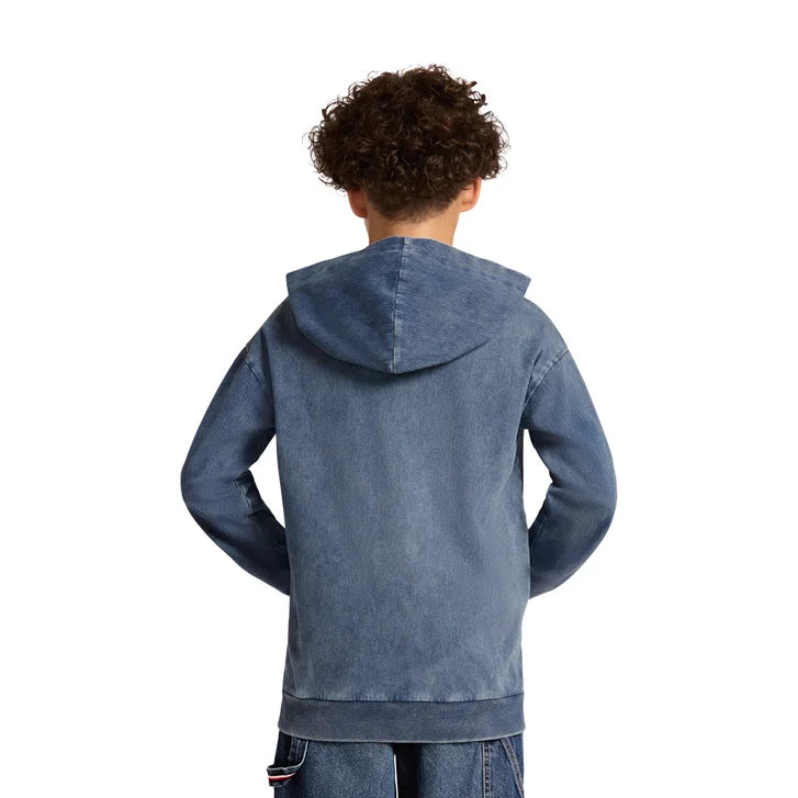 Calvin Klein Kids' Denim Zip Hoodie