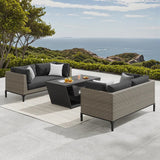 Aberdeen 3-piece Patio Conversation Set with Fire Table