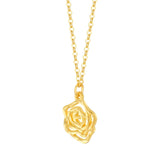 Flower Pendant in 24-kt Yellow Gold