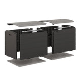 Suncast 120 Gallon Split Lid Extra Large Deck Box