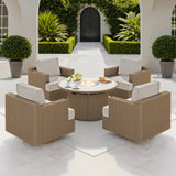 Niko Heritage 5-piece Patio Conversation Set with Fire Table