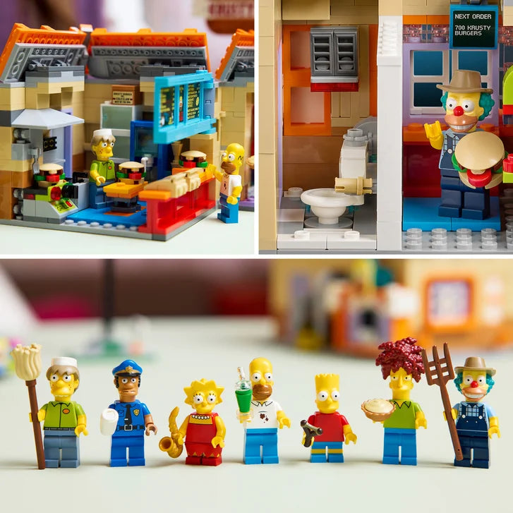 LEGO Icons The Simpsons: Krusty Burger 10352 with Bonus LEGO Fortnite Supply Llama 77071