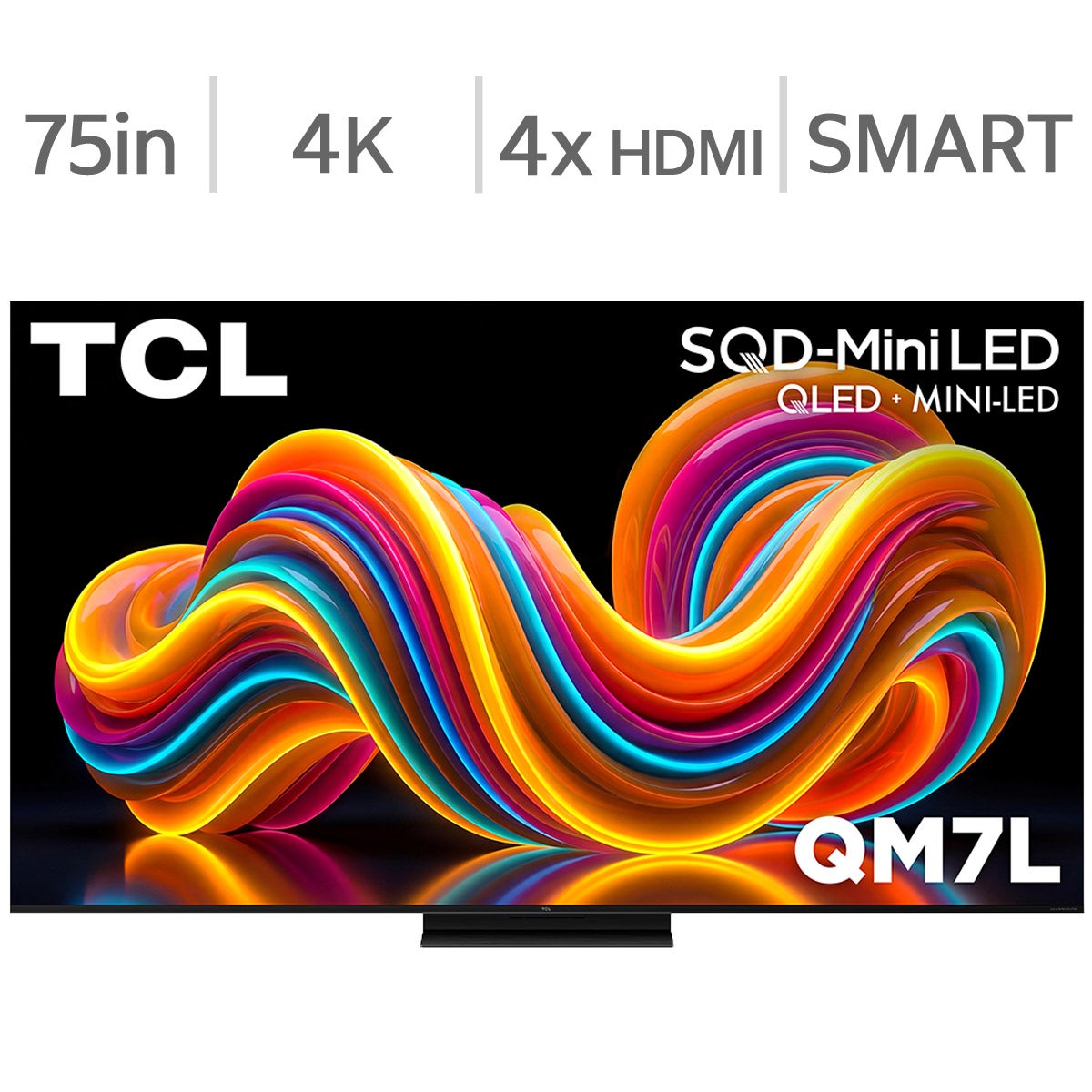 TCL 75" Class - QM7L Series - 4K UHD SQD-Mini LED TV