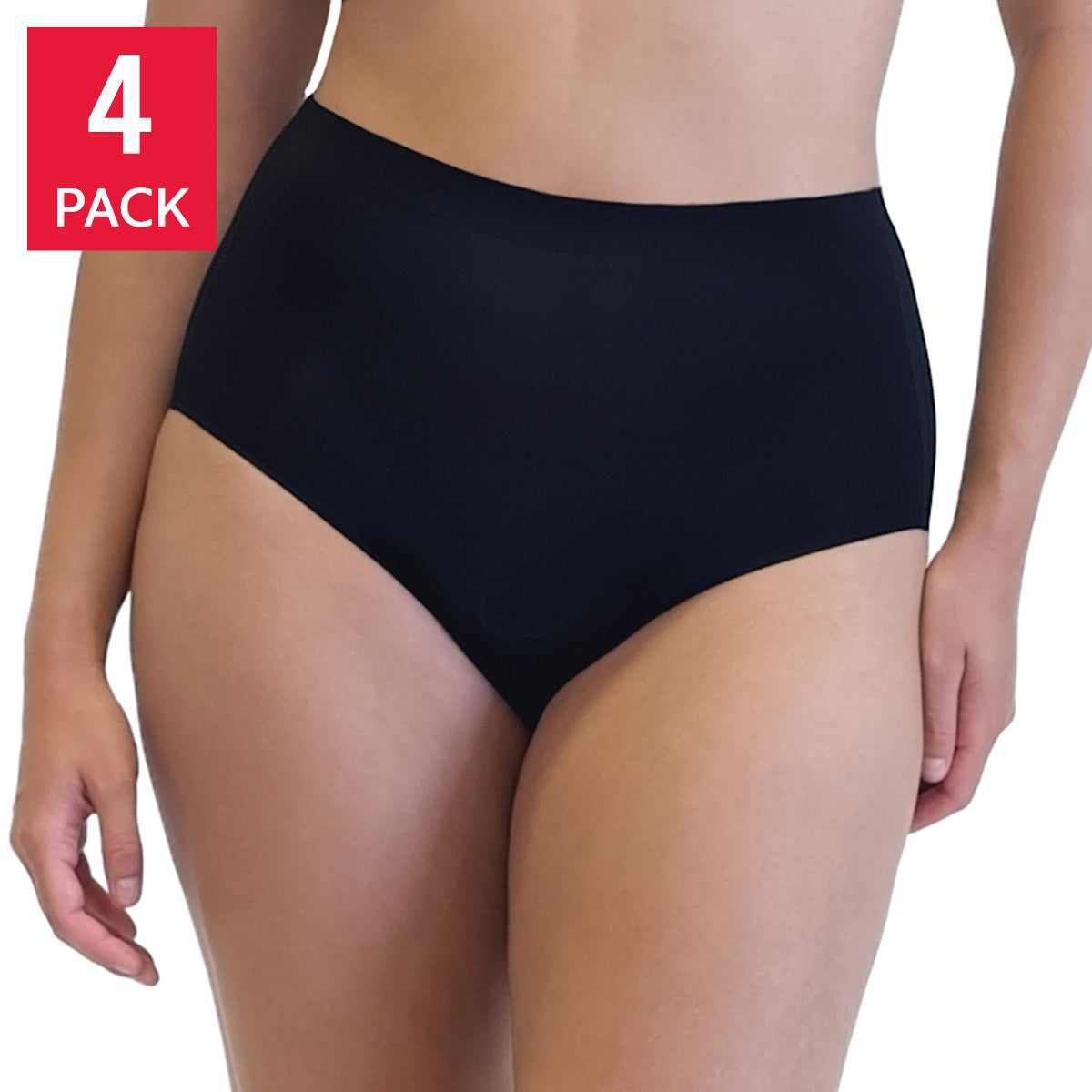 the natural Women's Leak Proof High Rise Brief, 4-pack