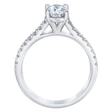 1.88 ctw Oval Cut and Round Brilliant, Clarity VS1, Colour G, Diamond Wedding Set