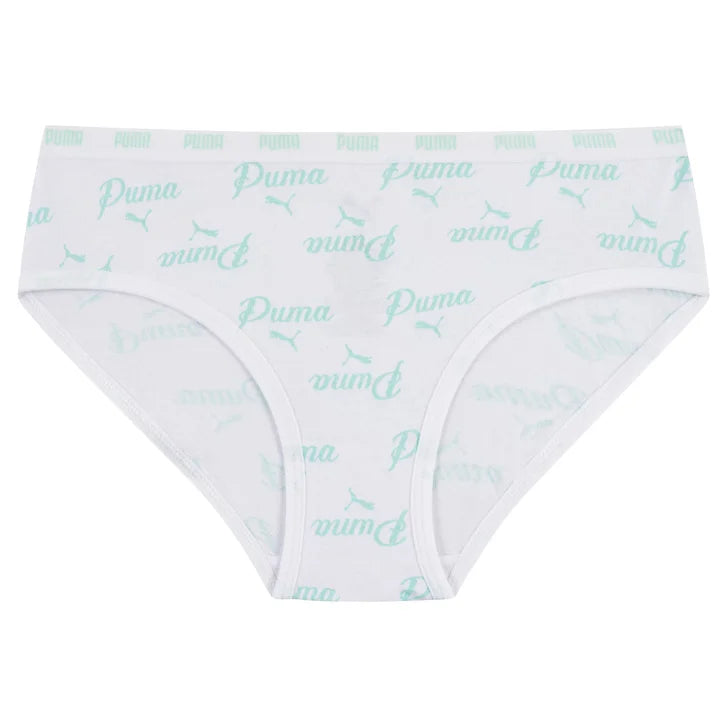 Puma Girls' Cotton Blend Bikini Underwear, 11-Pack