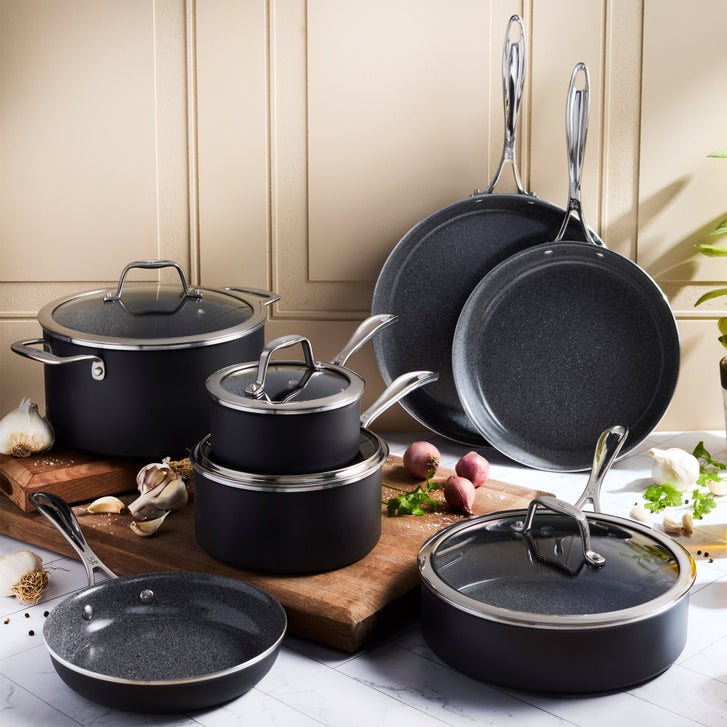 HENCKELS - Capri Ceramic Non-stick Cookware Set, 11-piece