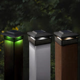 Classy Caps Lumineer Smart Solar Post Cap Light, 2-pack
