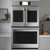 Café 30 in. 10 cu ft. Electric French-Door Double Wall Oven with True European Convection