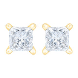 Princess Cut Diamond Stud Earrings (0.48 ctw)