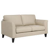 Sublime Top-grain Leather Sofa and Loveseat